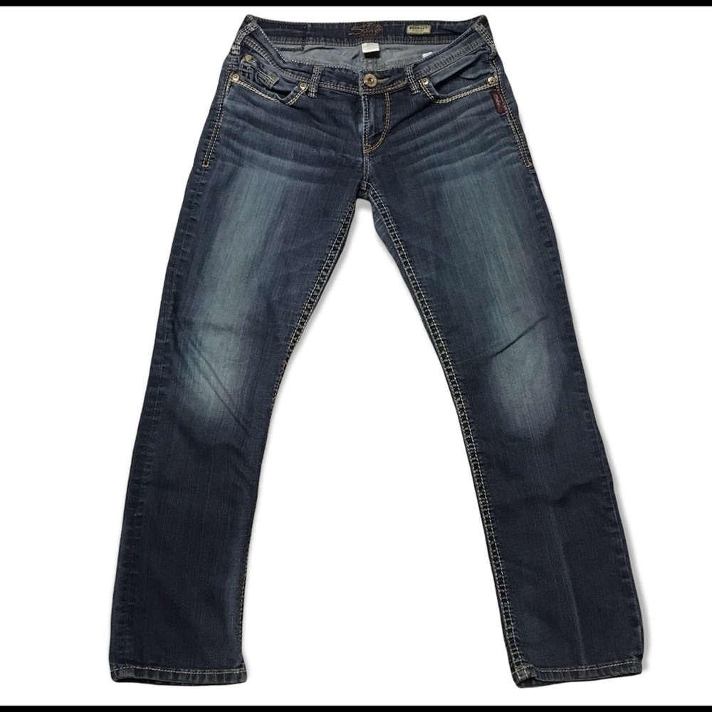 Silver jeans Berkley straight size 29x30 dark denim women